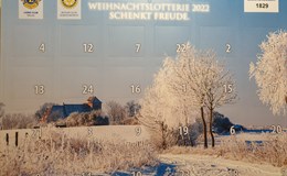 Der Kalender zur Weihnachtslotterie 2022