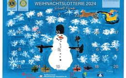 Der Weihnachtskalender 2024 gemalt vom Schüler Tom  der 4. Klasse aus der Peene Schule in Groß Gievitz